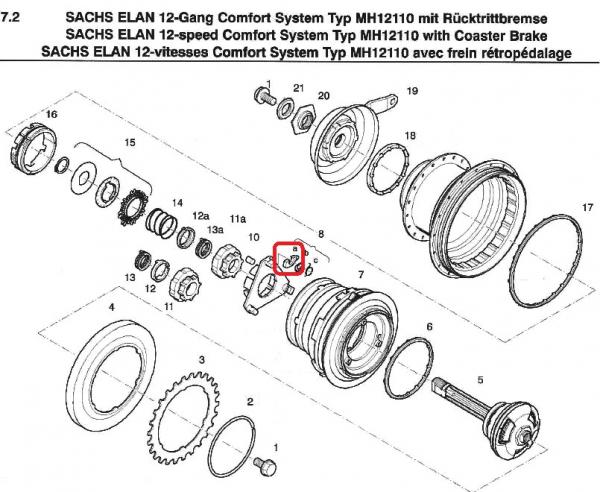 SPERRKLINKEN, 00 2391 110 007 (3-Stück)
